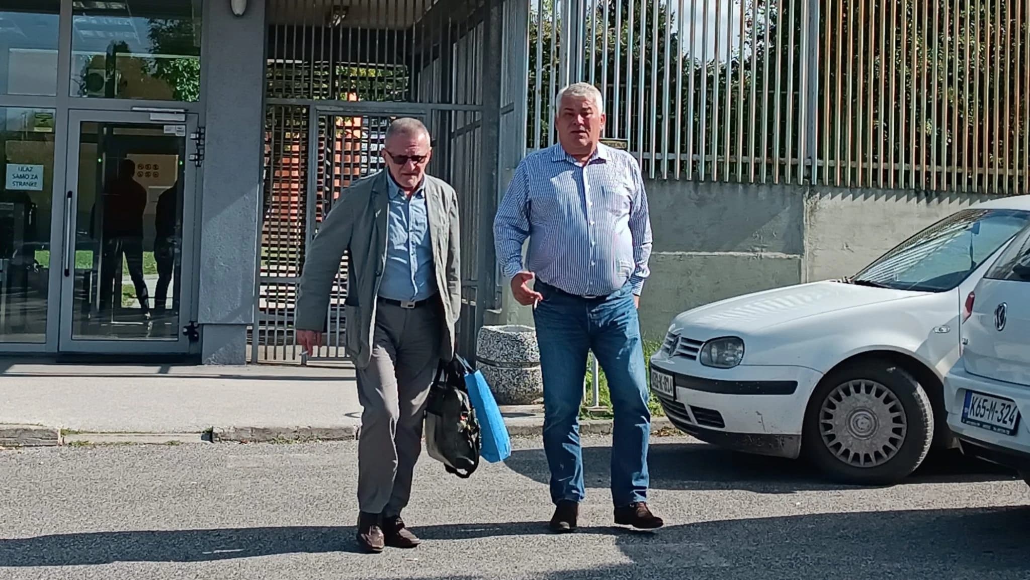 Marinko Đukić (desno) s braniocem Brankom Ristićem