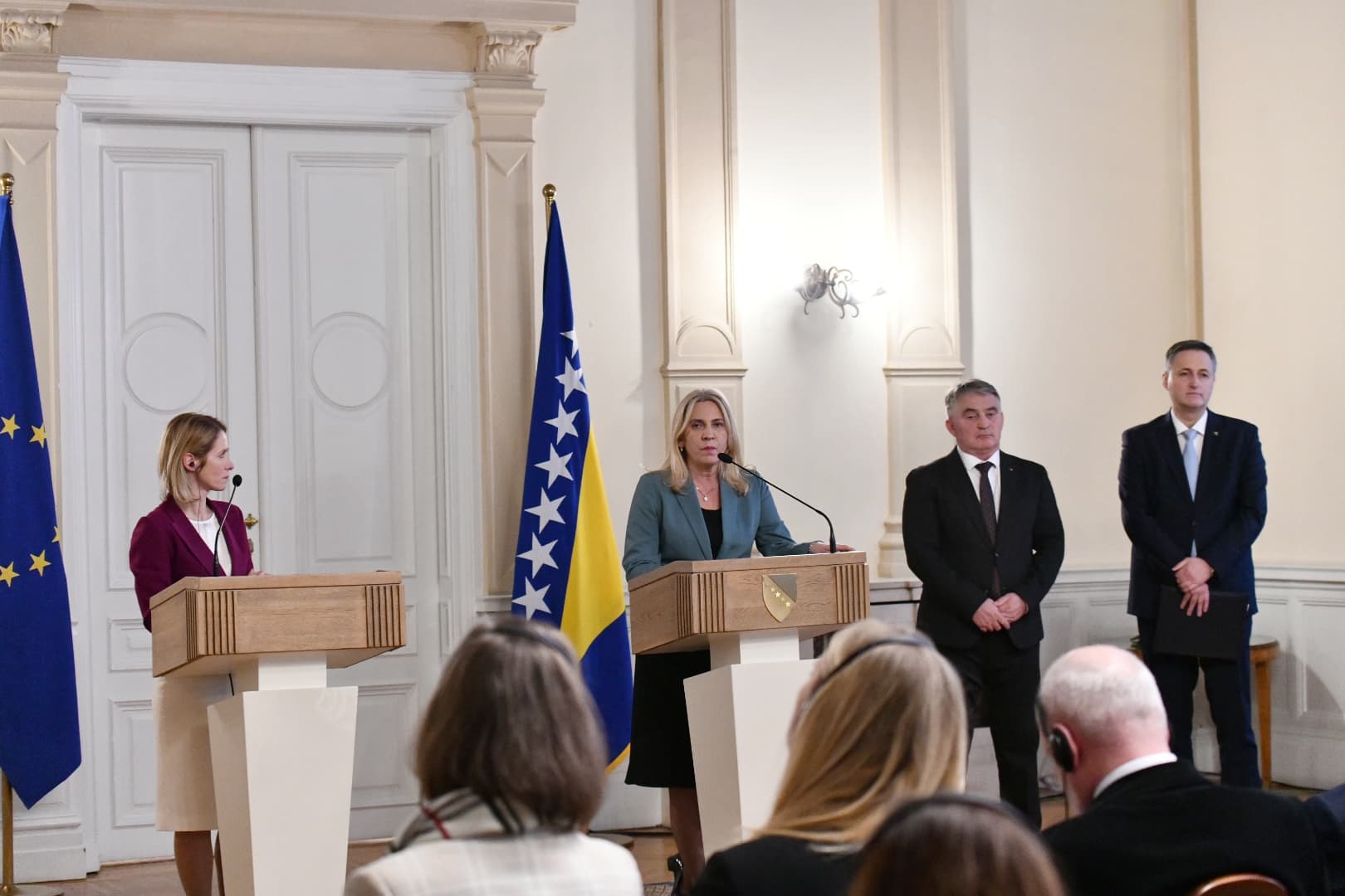 Kaja Kallas, Željka Cvijanović, Željko Komšić, Denis Bećirović