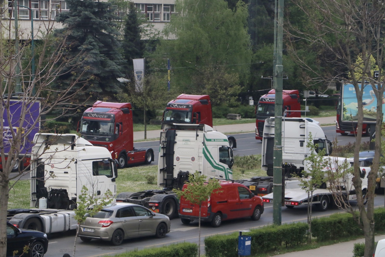Protestna vožnja kamionđija BiH