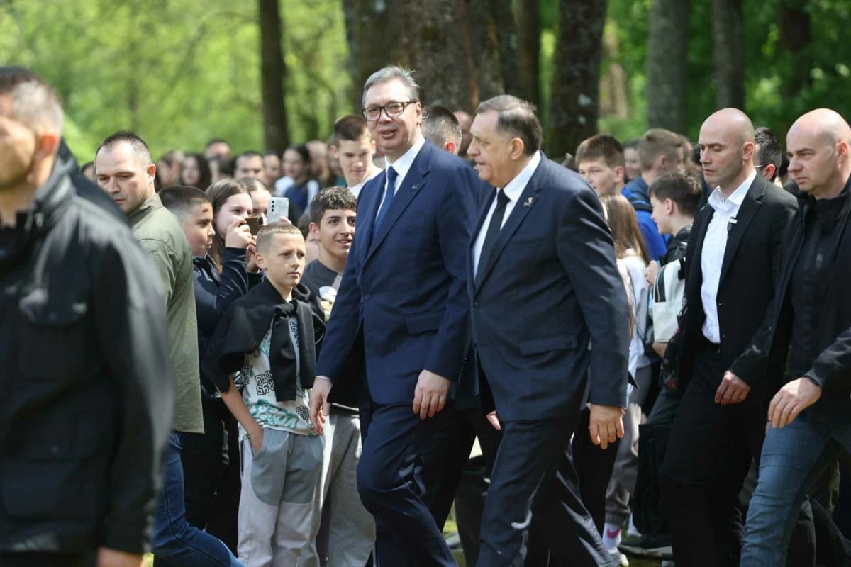 Aleksandar Vučić i Milorad Dodik u Donjoj Gradini