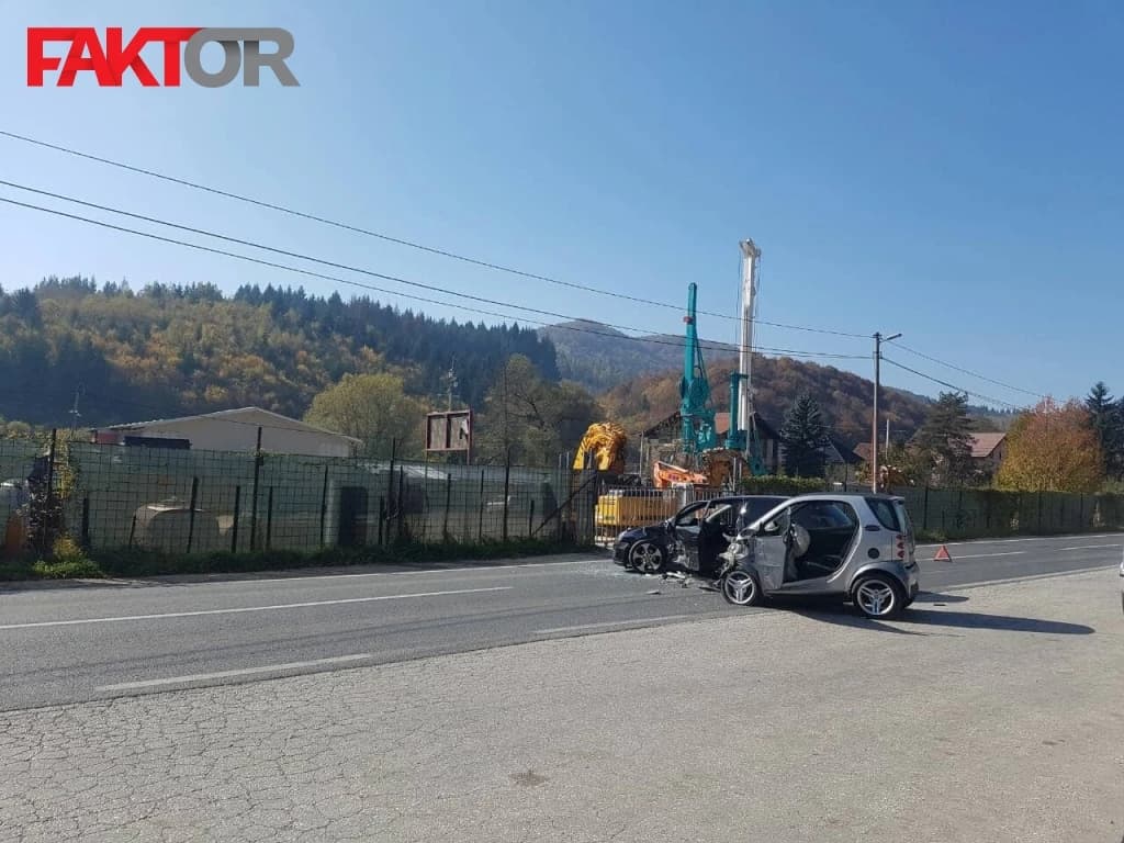 Saobraćajna nesreća u Gladnom Polju, povrijeđen vozač