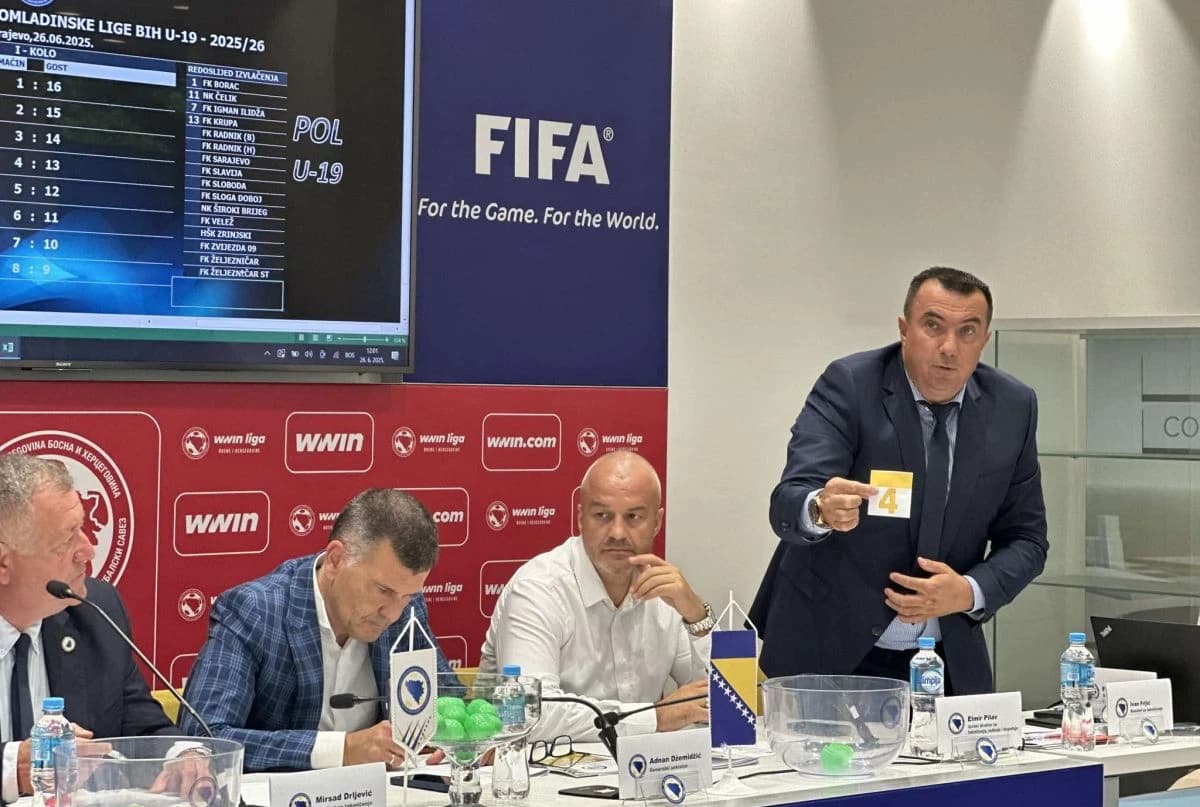 Žrijeb je održan u prostorijama FSBiH