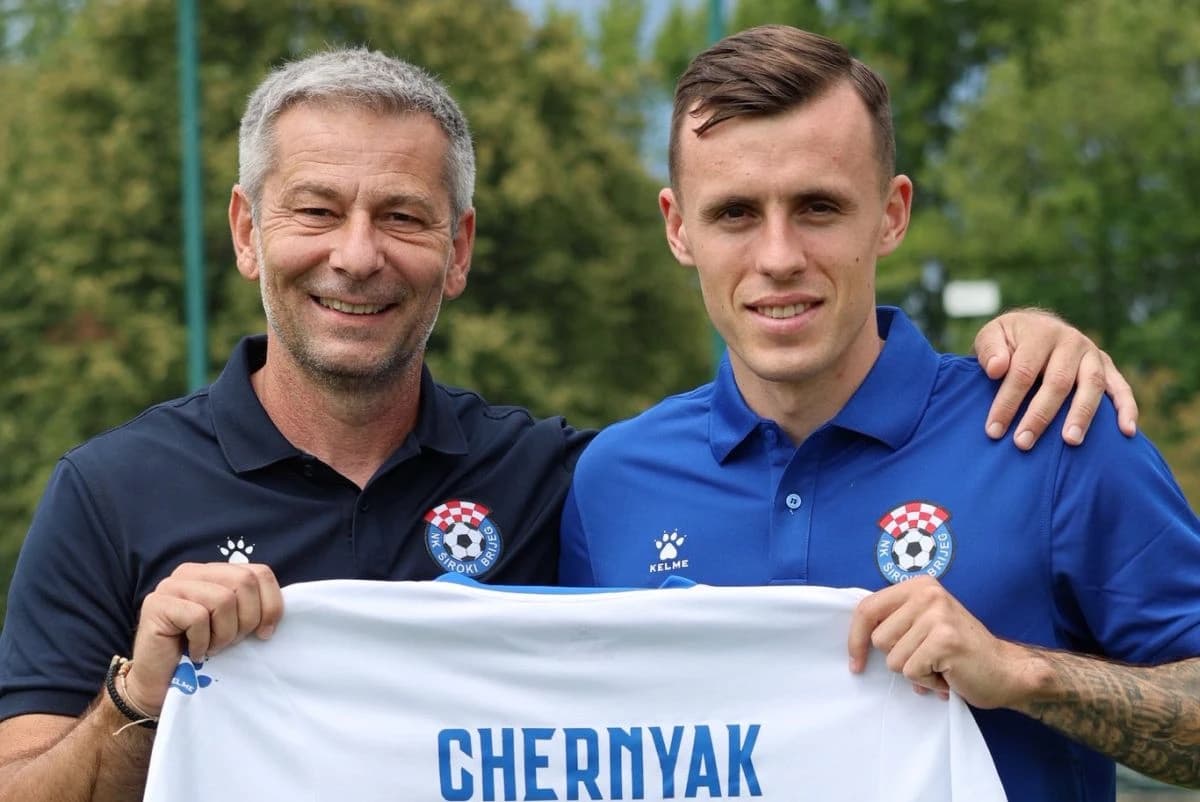 Chernyak i trener Klafurić