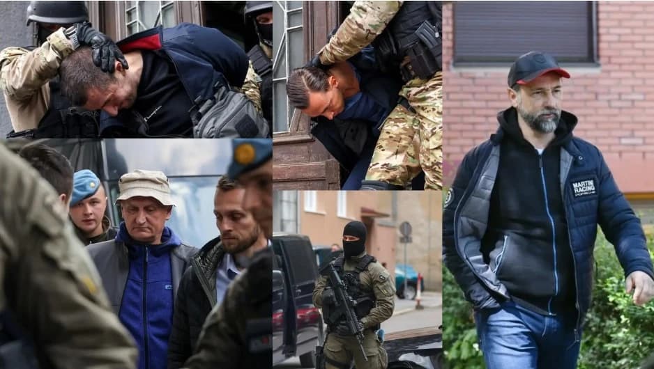 S privođenja osumnjičenih u akciji Black tie 2