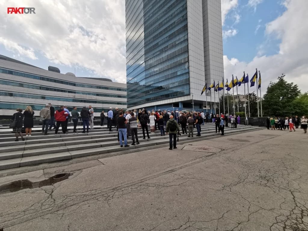 S jednog od protesta zaposlenih u institucijama BiH