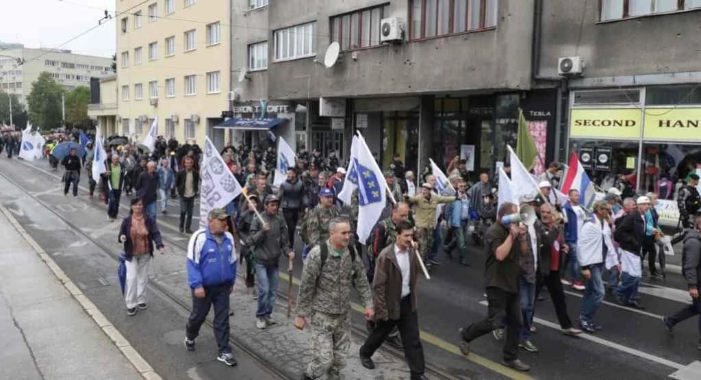Protesti boraca, Sarajevo 