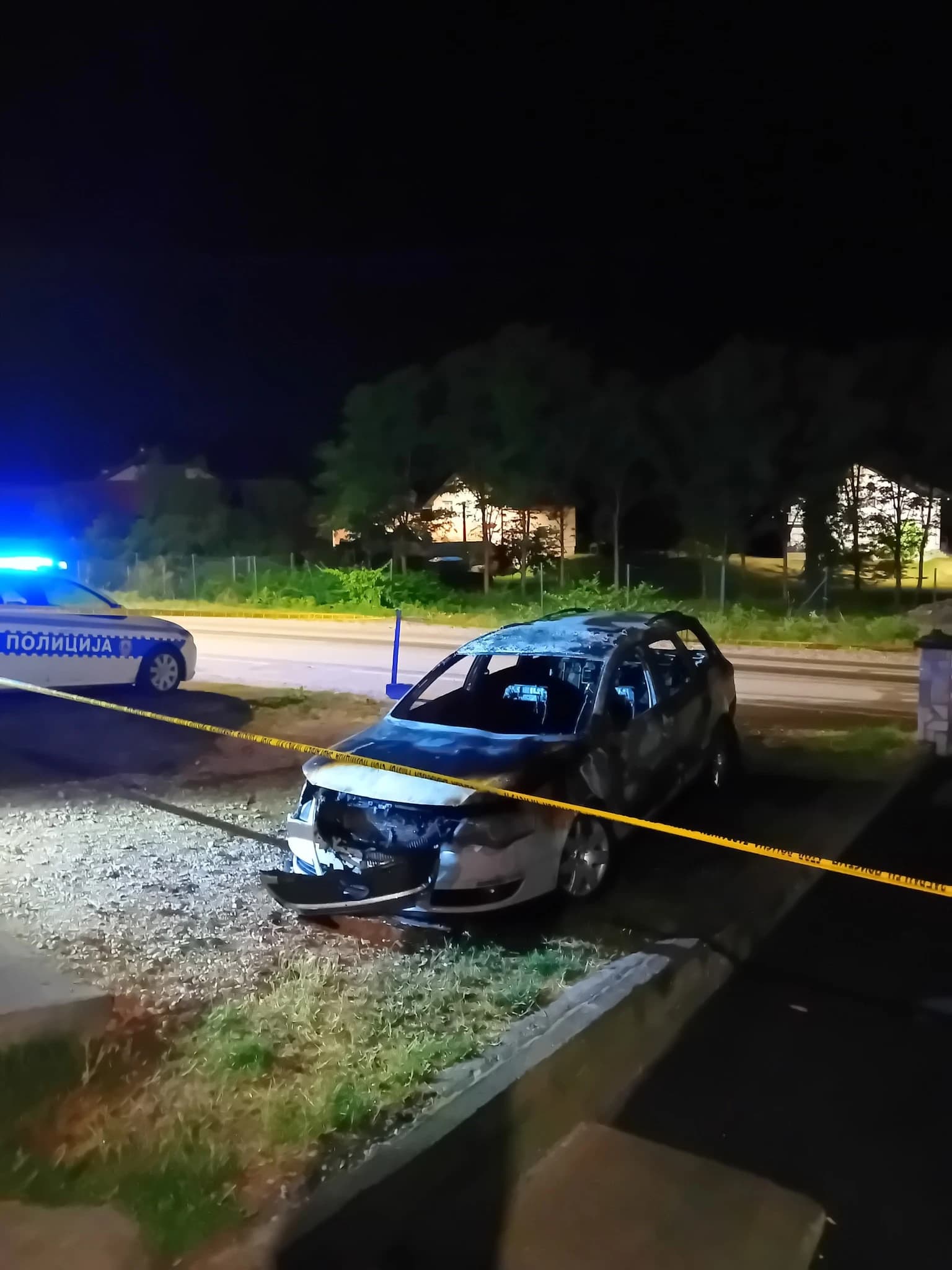 Izgorjela auto zastupnika u NSRS  Amira Hurtića