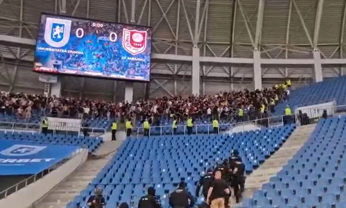 Sukob na tribini gdje su smješteni navijači Sarajeva