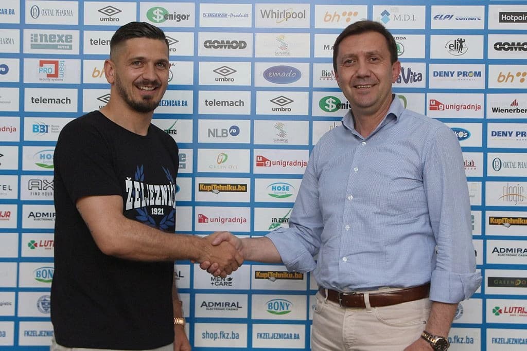 Zec i tadašnji čelnik Željezničara Jasmin Badžak