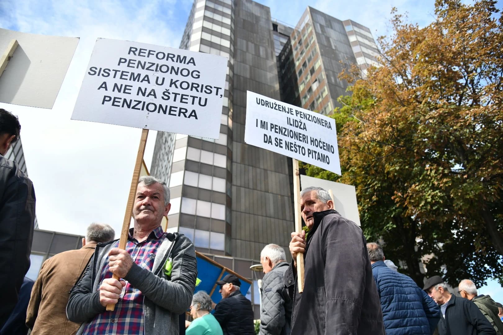 Protest penzionera u Sarajevu