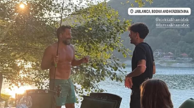 Salihamidžić sa sinom Nickom