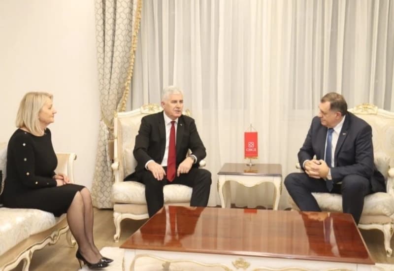 Borjana Krišto, Dragan Čović i Milorad Dodik
