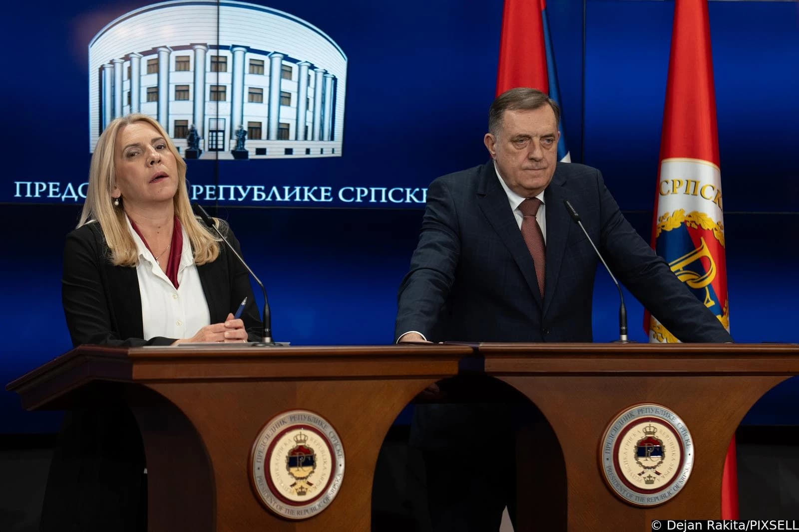 Željka Cvijanović i Milorad Dodik