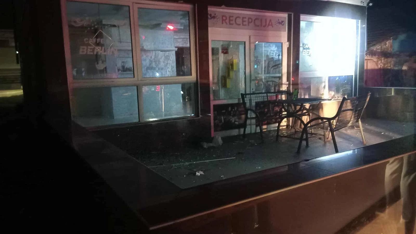 Kuća na koju je bačena bomba