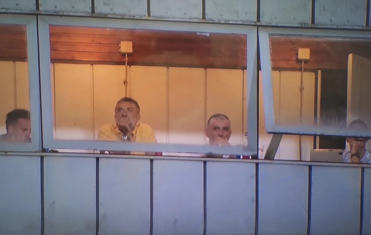 Mamić u novinarskoj kabini