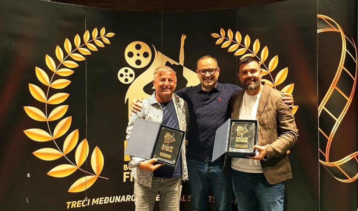 Muhamed Bikić i Anel Džanković sa nagradama u Budvi