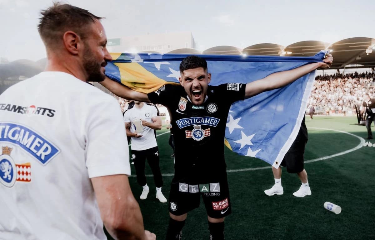 Karić je u maju ove godine titulu prvaka Austrije slavio sa zastavom BiH