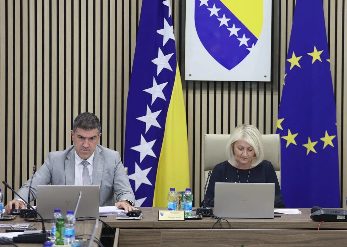 Robert Vidović i predsjedavajuća VMBiH Borjana Krišto