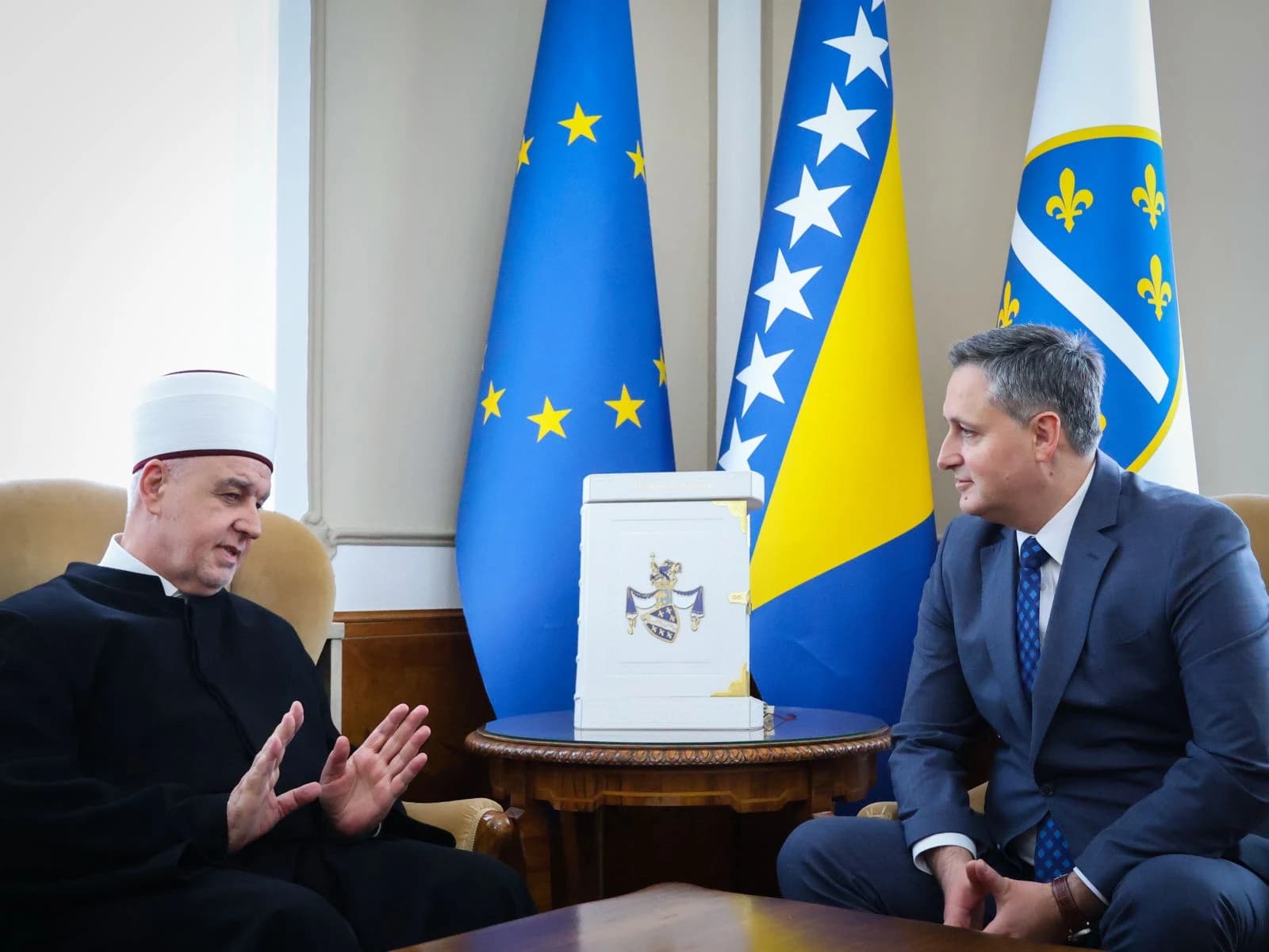 Husein ef. Kavazović i Denis Bećirović