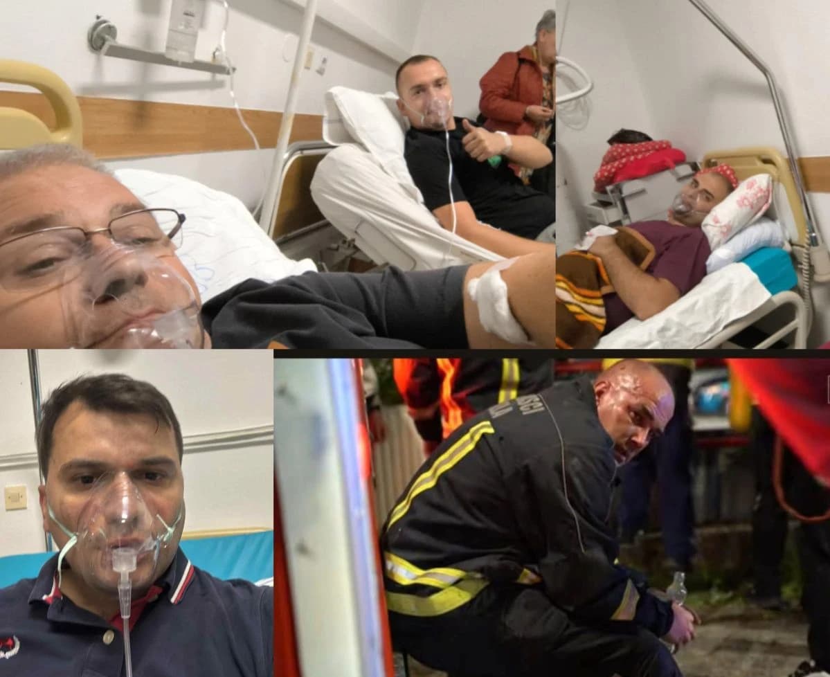 Šest vatrogasaca u Klinici za plućne bolesti