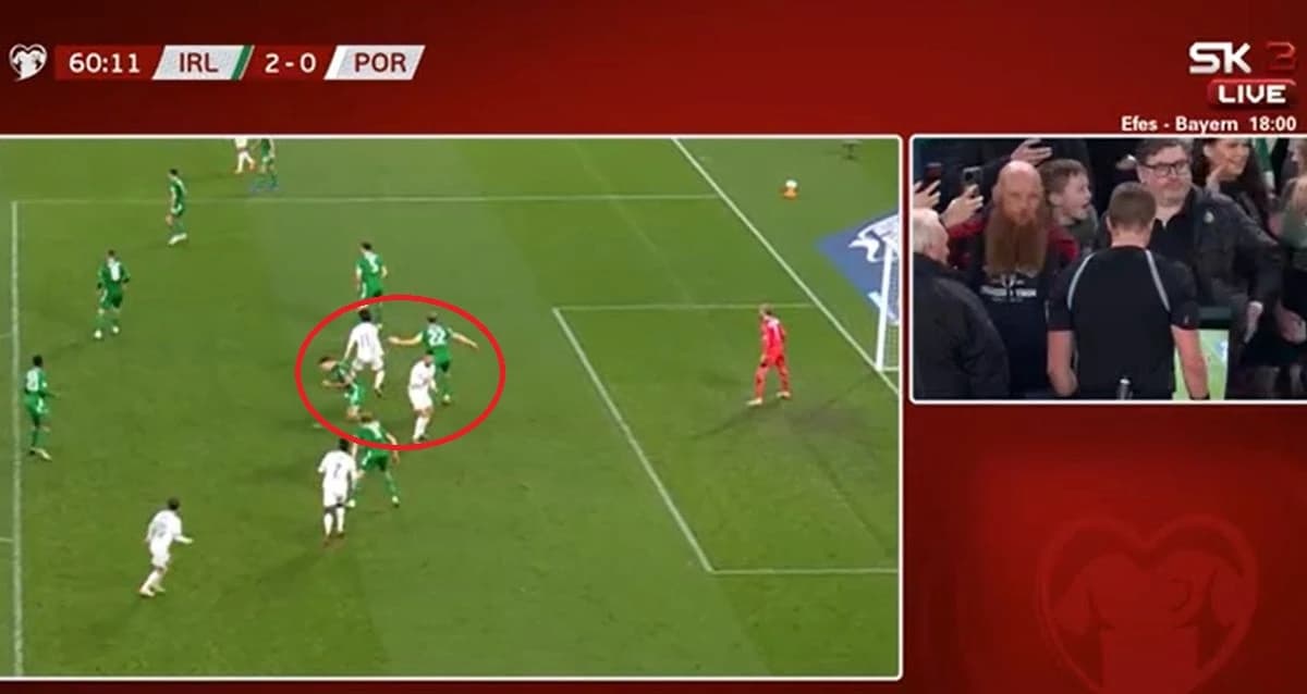 Trenutak kada je Ronaldo udario protivničkog igrača