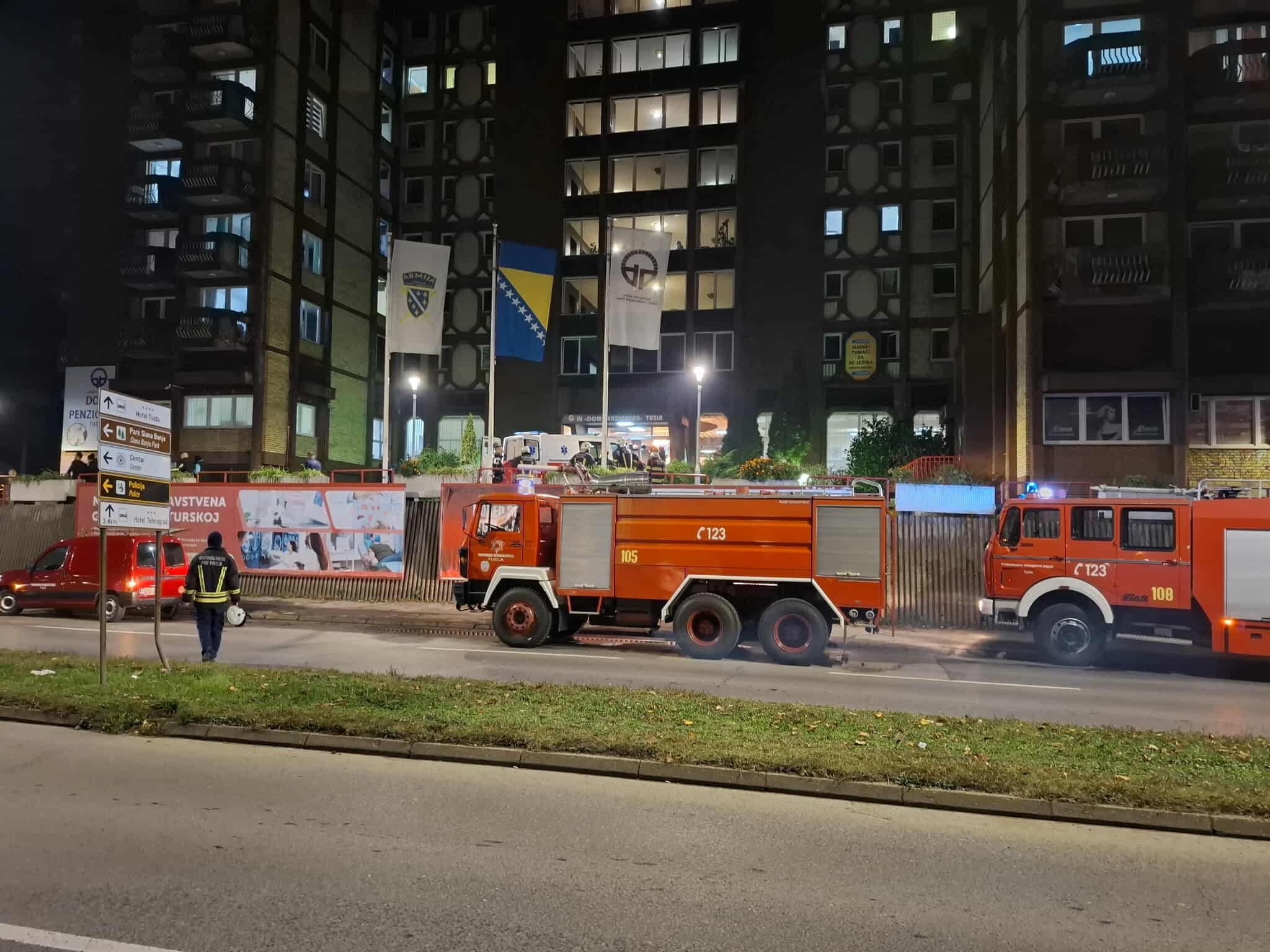 Požar u Domu penzionera Tuzla