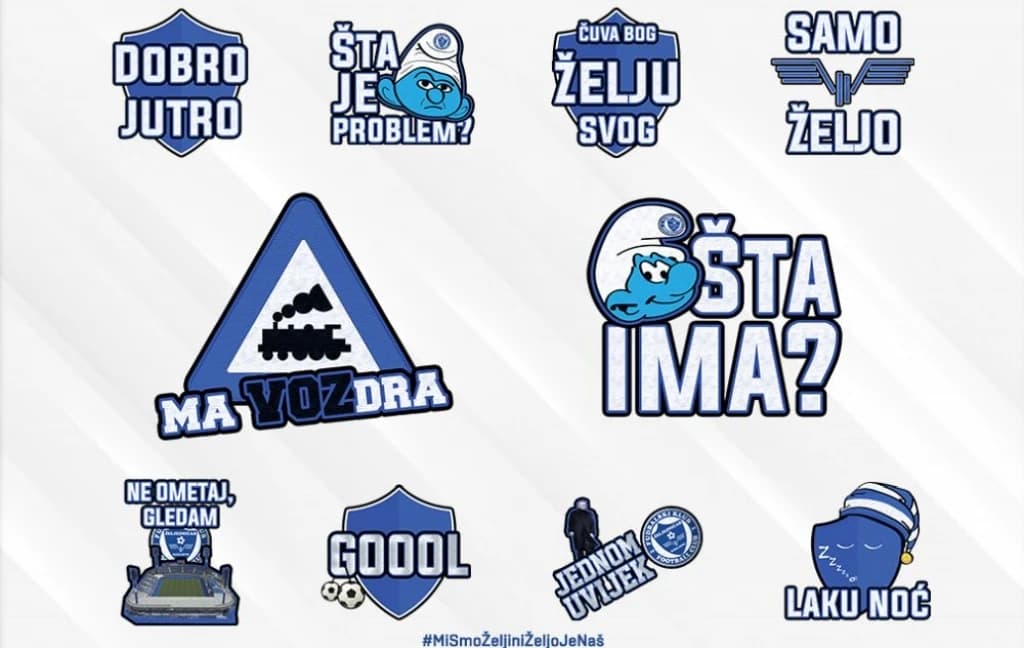 Poslastica za navijače Plavih: Viber stikeri FK Željezničar