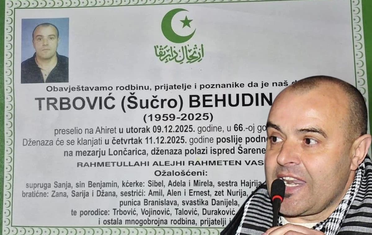 Trbović preminuo od posljedica srčanog udara