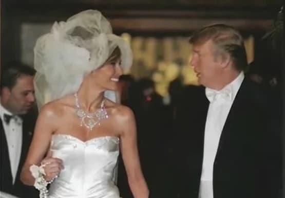 Zanimljivi podaci Trumpove svadbe: Vjenčanicu od 91 metra svile, vrijednu 150.000 dolara, dopremili kamionom