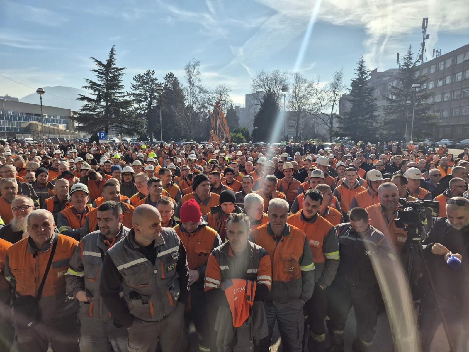 Protest radnika Nove Željezare Zenica