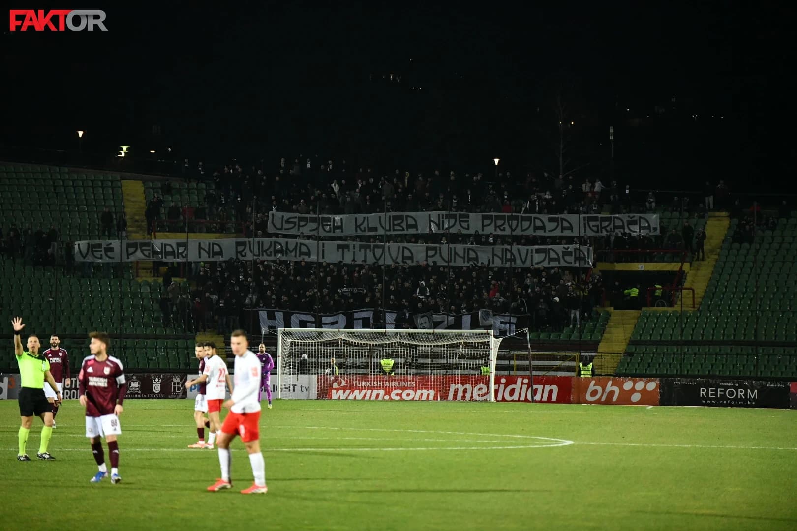 Mirvić je na Koševu, iz lože je mogao jasno pročitati ovu poruku navijača Sarajeva