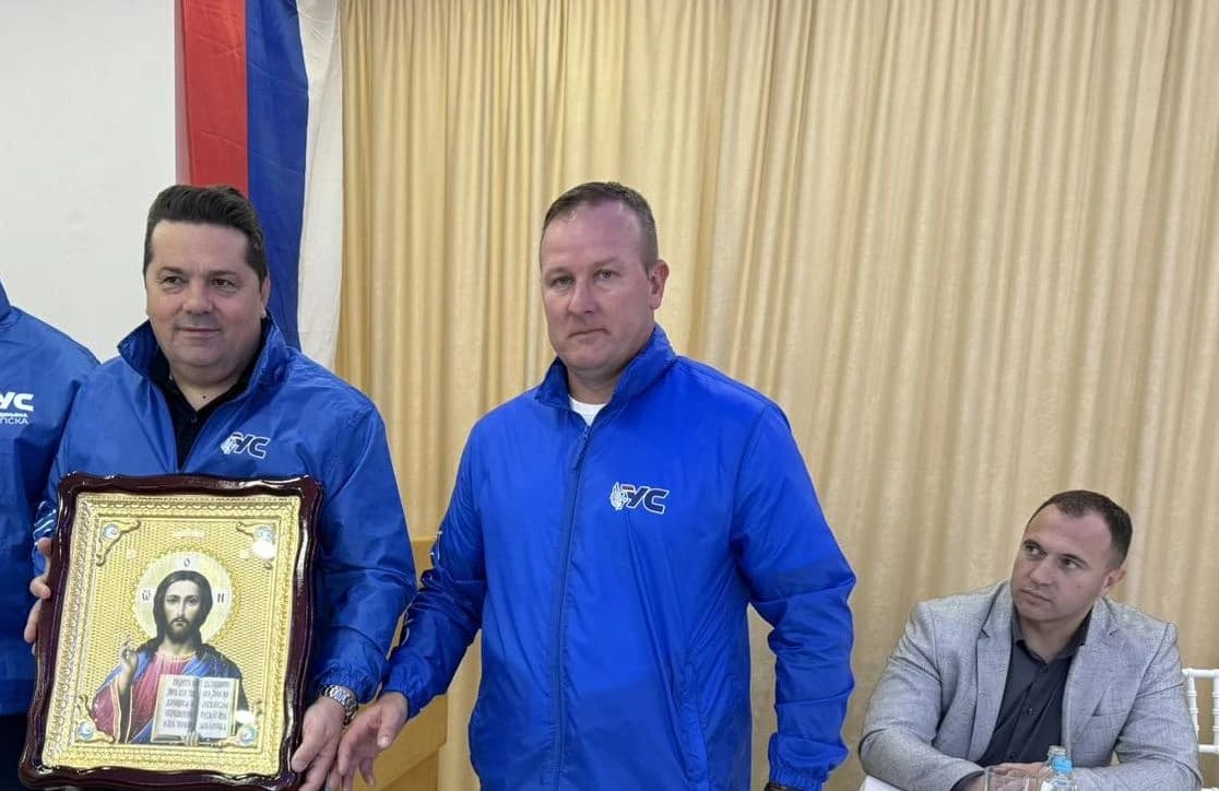 Nenad Stevandić, lider US-a, i Igor Vuković