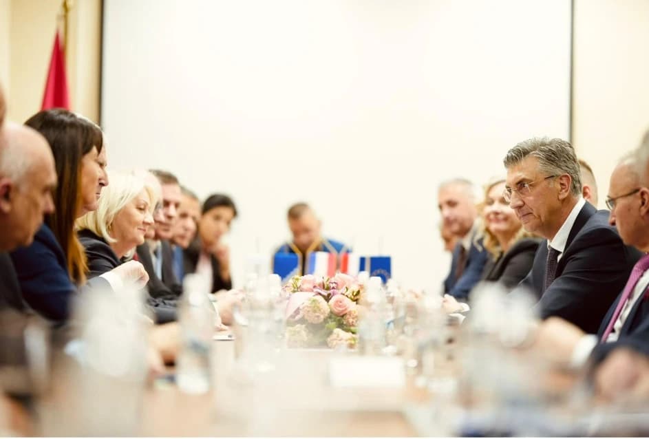 Sastanak delegacije HNS-a s Plenkovićem