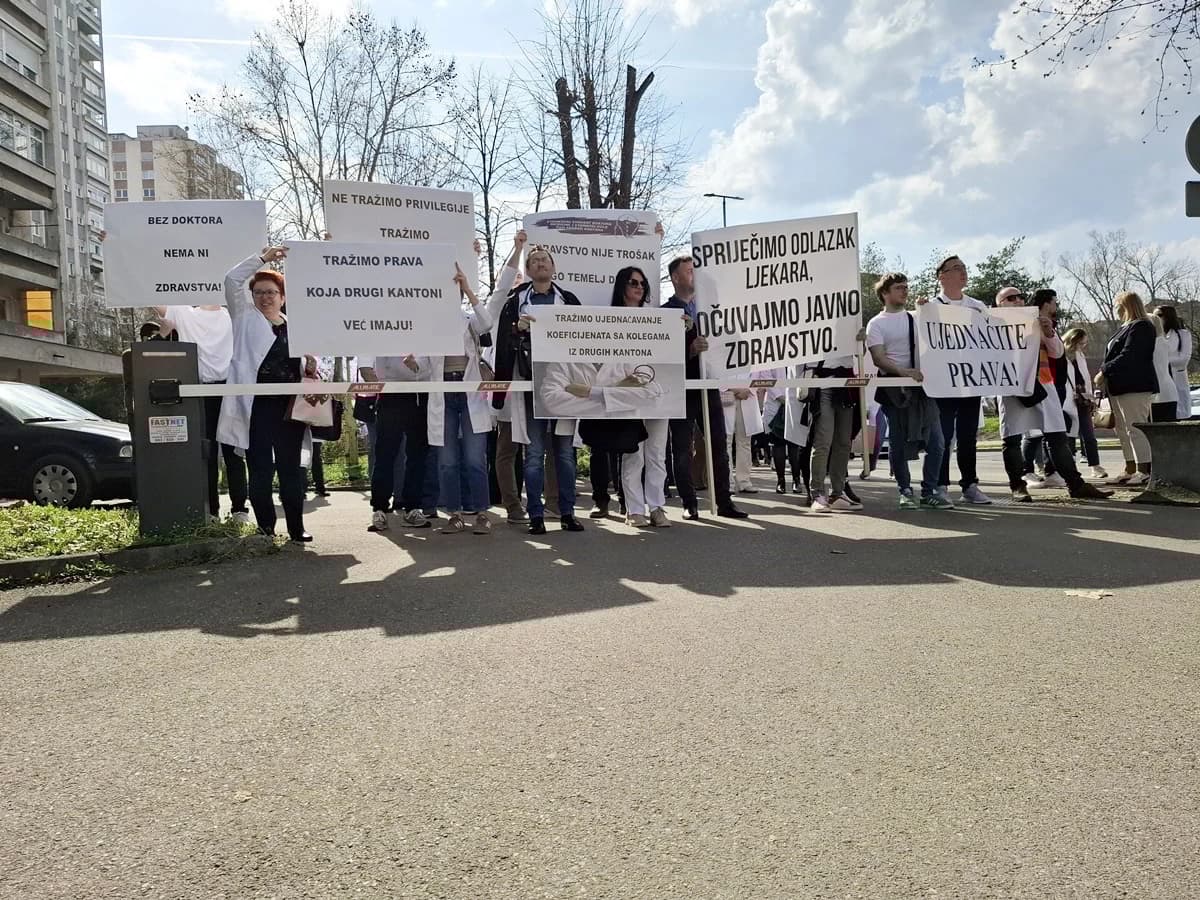 Jedan od protesta doktora