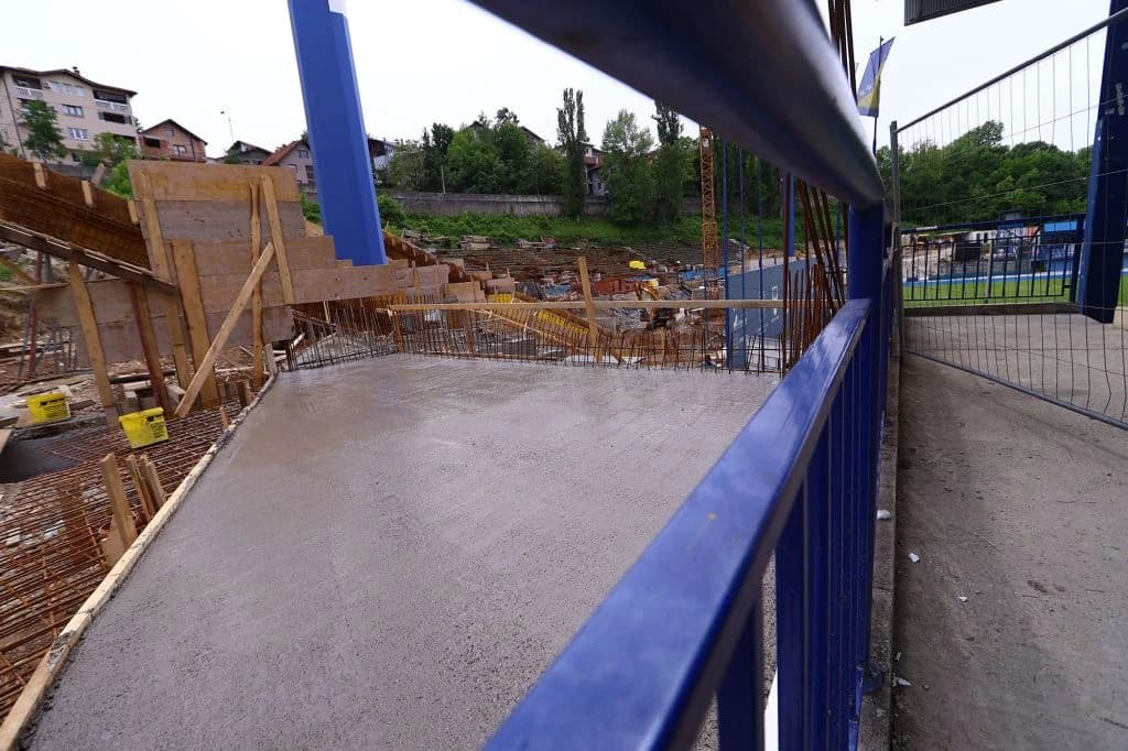 Željezničar objavio kako protiču radovi na južnoj tribini Grbavice