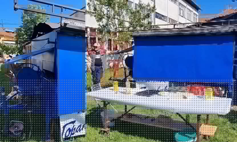 Dvorište srednje škole u Banjoj Luci