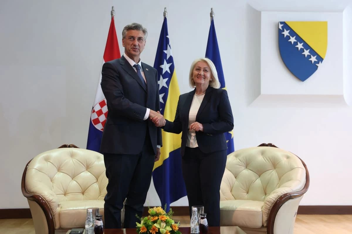 Andrej Plenković i Borjana Krišto