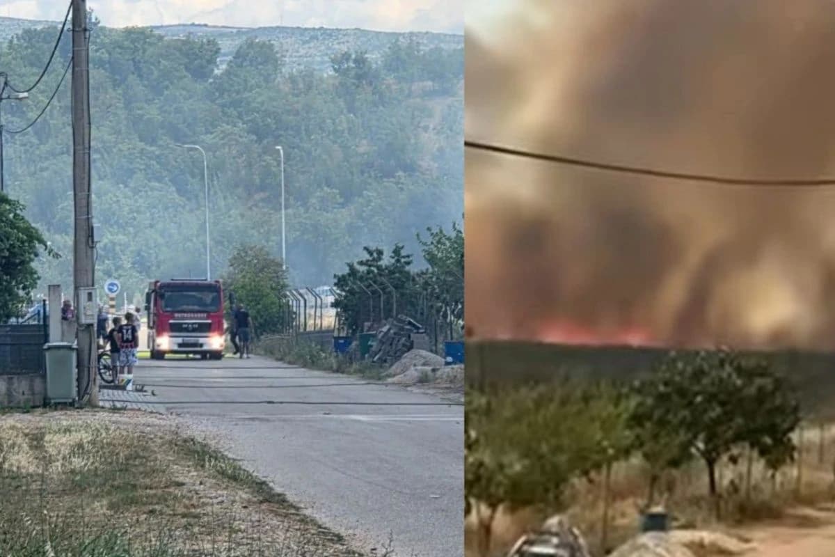 Veliki požar izbio kod Mostara, vatra se širi prema kućama