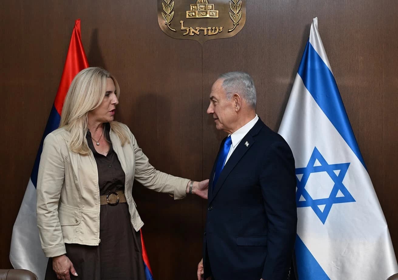 Željka Cvijanović i Benjamin Netanyahu