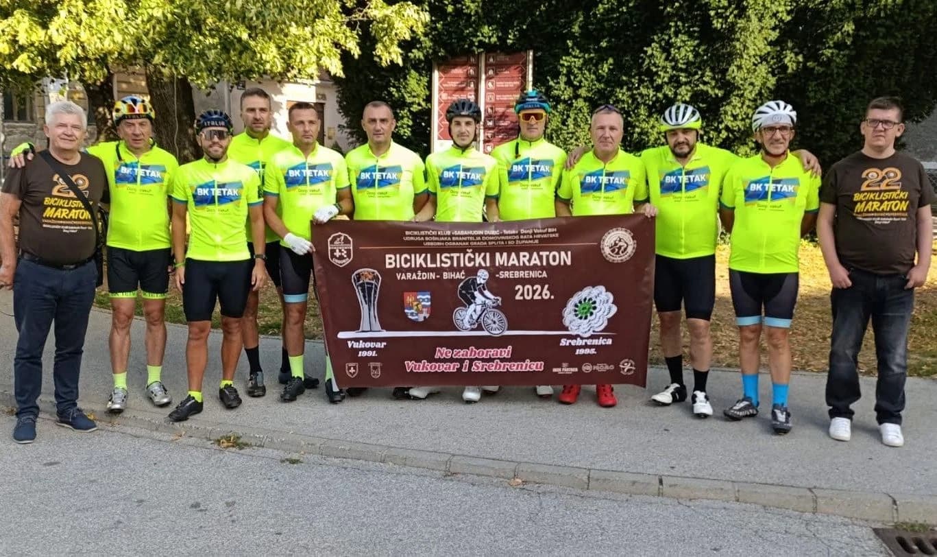 Biciklisti iz Varaždina krenuli na maraton dug 850 kilometara u znak sjećanja na Vukovar i Srebrenicu
