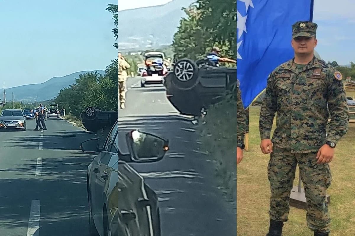 Pripadnik OS BiH spasio majku i bebu iz prevrnutog automobila