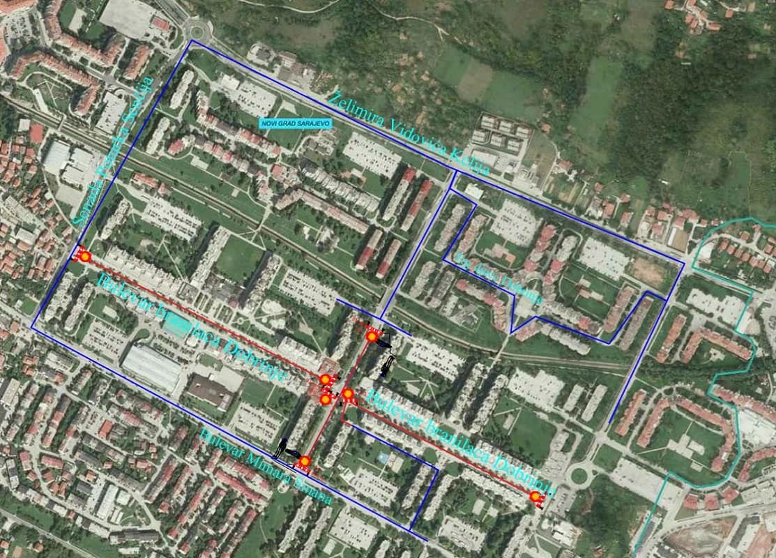 Sarajevo: Do 23. augusta privremena izmjena saobraćaja na Dobrinji