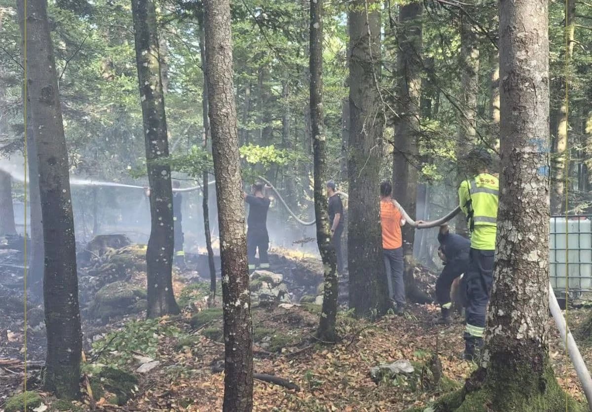 Požar na Plješevici: Nema otvorenog plamena, ekipe saniraju podzemna žarišta