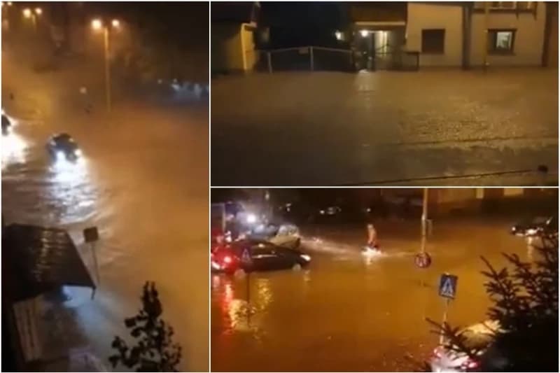 Tuzlu pogodilo veliko nevrijeme: Saobraćajnice pod vodom, voda prodire i u kuće