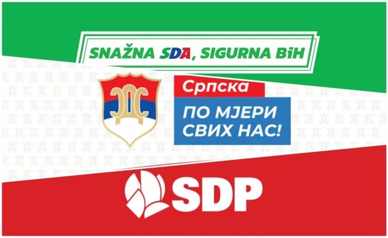 SDA ponovo ima snagu u sloganu, SDP kopira Milanovića, SNSD i SDS igraju na istu kartu