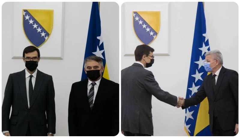 Komšić i Džaferović sa državnim sekretarom Španije za EU: Oduprijeti se svakom pokušaju rušenja ustavnog poretka