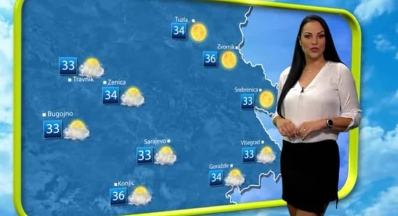 Misica Njegica Balorda Moro vodi vremensku prognozu na OBN-u