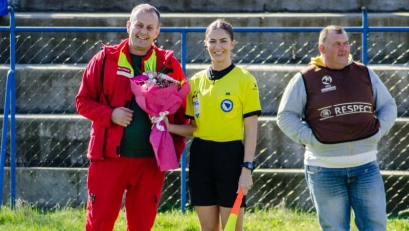 Sutkinja sa FIFA značkom: Cvijeće za atraktivnu Aidu Jusufović