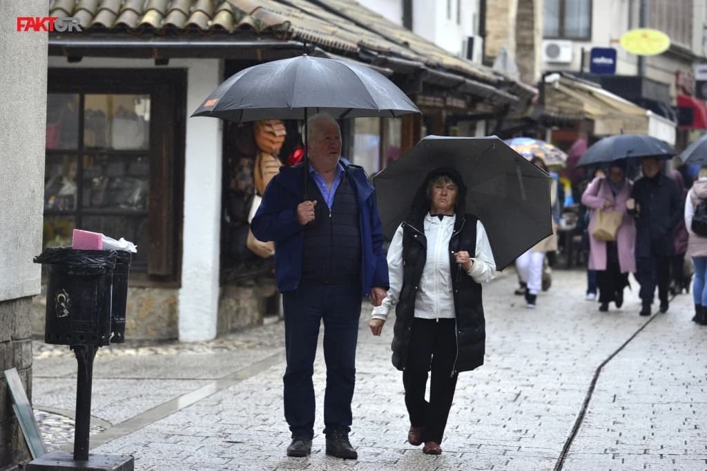 Kiša sa sjevera zahvatit će cijelu BiH