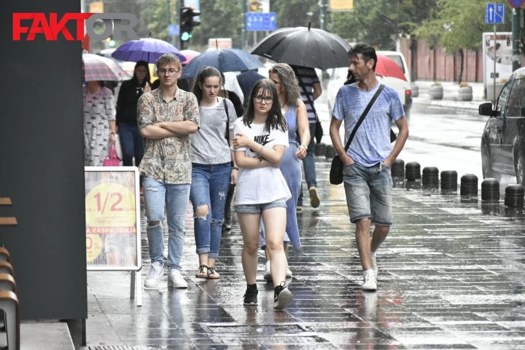 Danas se očekuju pljuskovi
